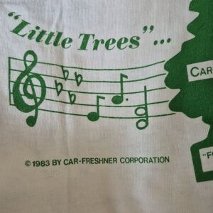 vintage 1980s promotional t-shirt for Little Trees (Car-Freshner)